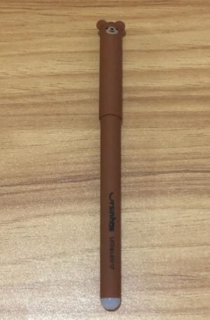 CANETA GEL APAGÁVEL URSO MARROM
