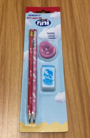 Kit Lápis Hb Fini 2 Lapis - Apontador - Borracha (1)