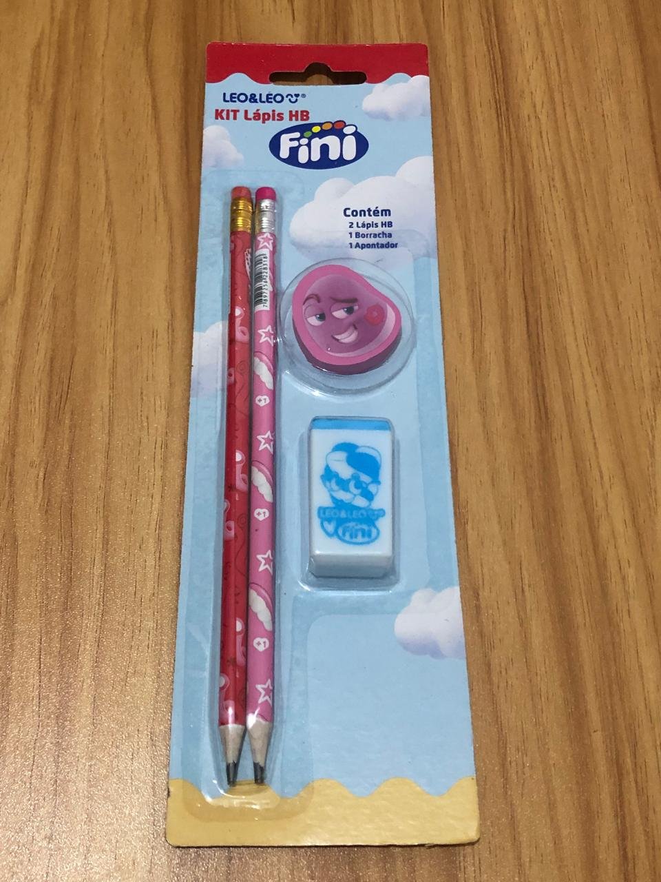 Kit Lápis Hb Fini 2 Lapis - Apontador - Borracha (1)