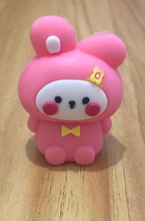 Apontador Menina Coelho - Rosa