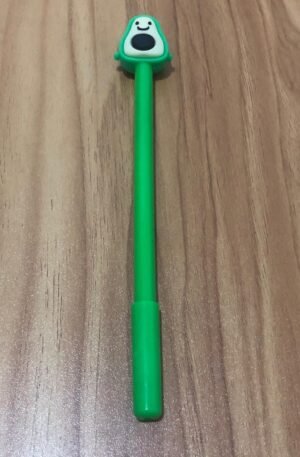 Caneta com Abacate na ponta com Caroço na cor preta