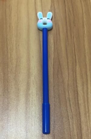 Caneta ponta Coelho formato Donuts azul/branco