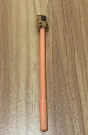 Caneta Bege com Capivara na ponta