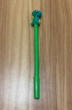 Caneta ponta Dinossauro Verde