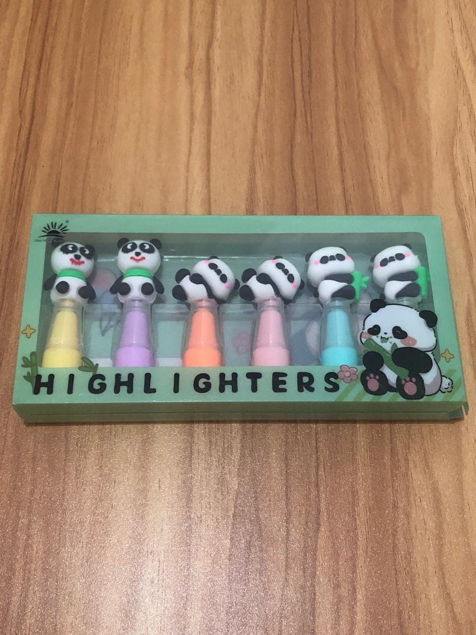 Marca texto tampa panda