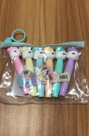 Marca texto unicórnio