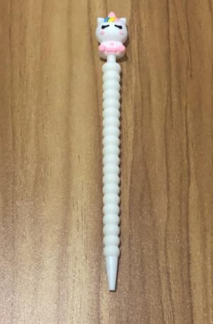 Lapiseira Unicórnio com dobrinhas branco