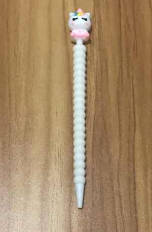 Lapiseira Unicórnio com dobrinhas branco