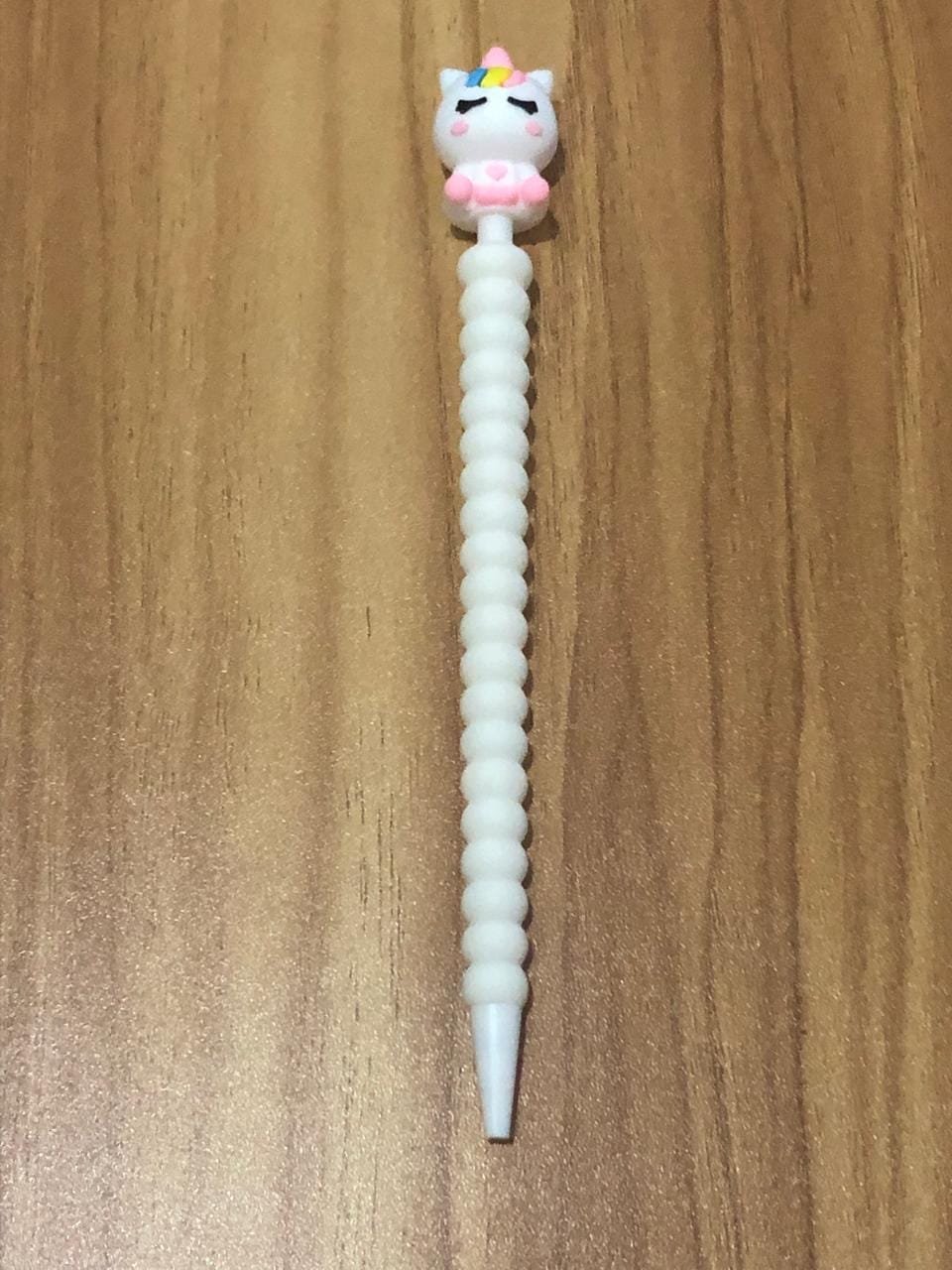 Lapiseira Unicórnio com dobrinhas branco