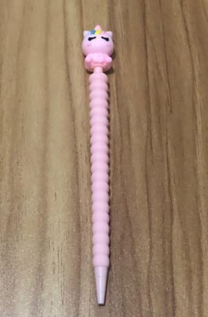 Lapiseira Unicórnio com dobrinhas Rosa