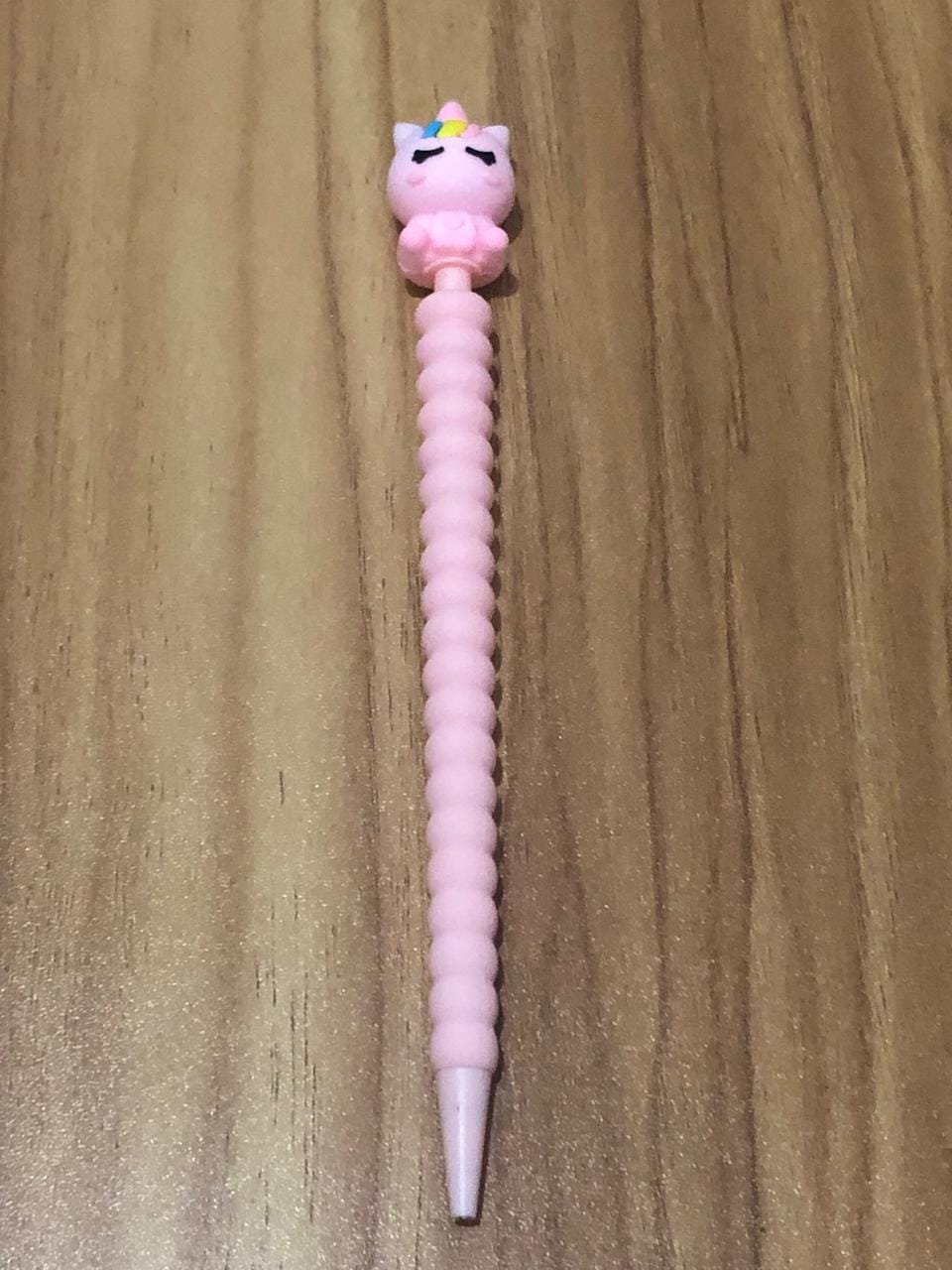 Lapiseira Unicórnio com dobrinhas Rosa