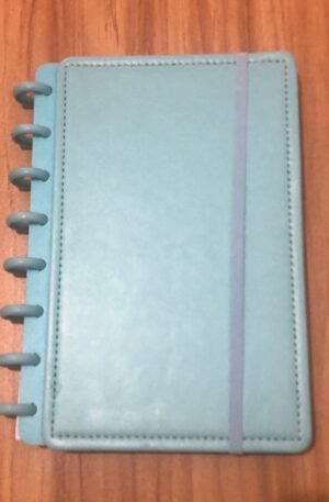 CADERNO A5 AZUL CLARO FRENTE