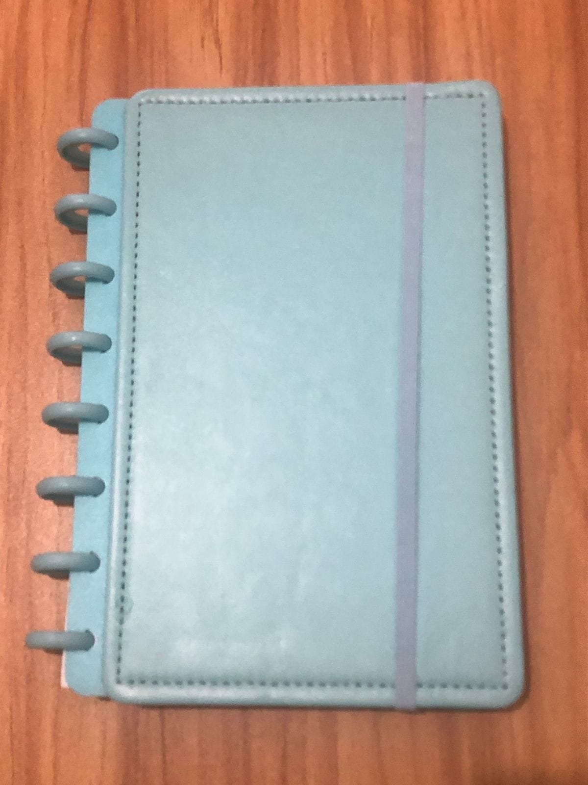 CADERNO A5 AZUL CLARO FRENTE