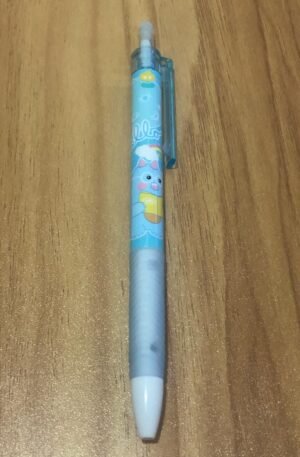 CANETA ESTAMPA DINOSSAURO AZUL CLARO