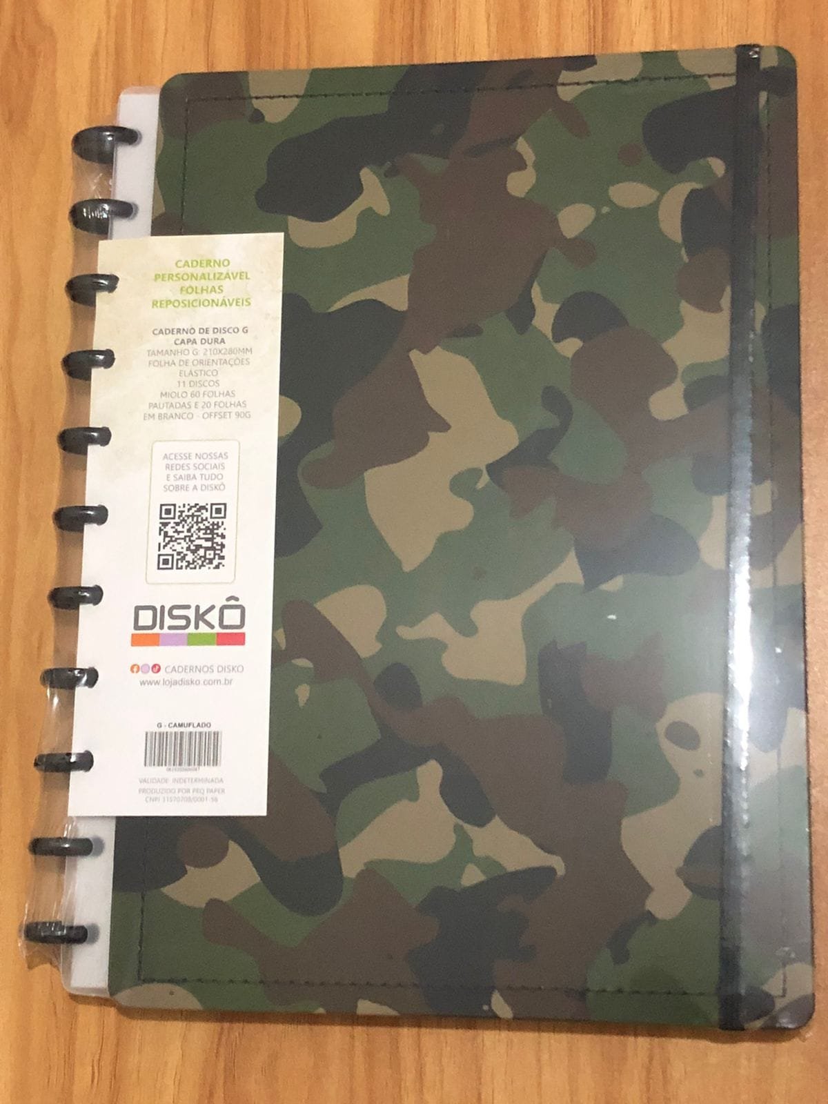 camuflado Frente Tamanho G