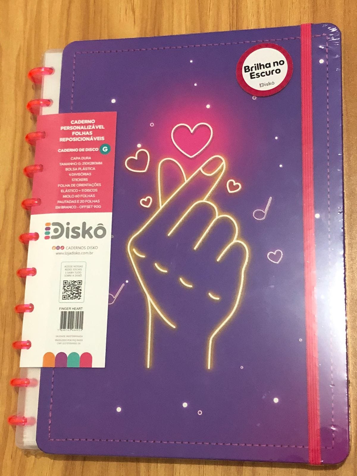 finger heart Frente Tamanho G